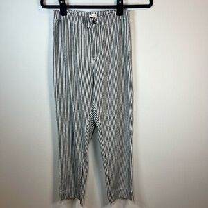 Brandy Melville John Galt Tilden Pants Black White Stripe High Rise Womens Small
